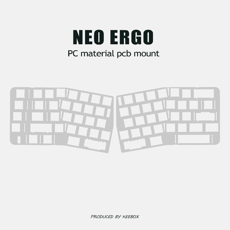Crepe Pan Carbon - Plaque de positionnement de clavier Neo